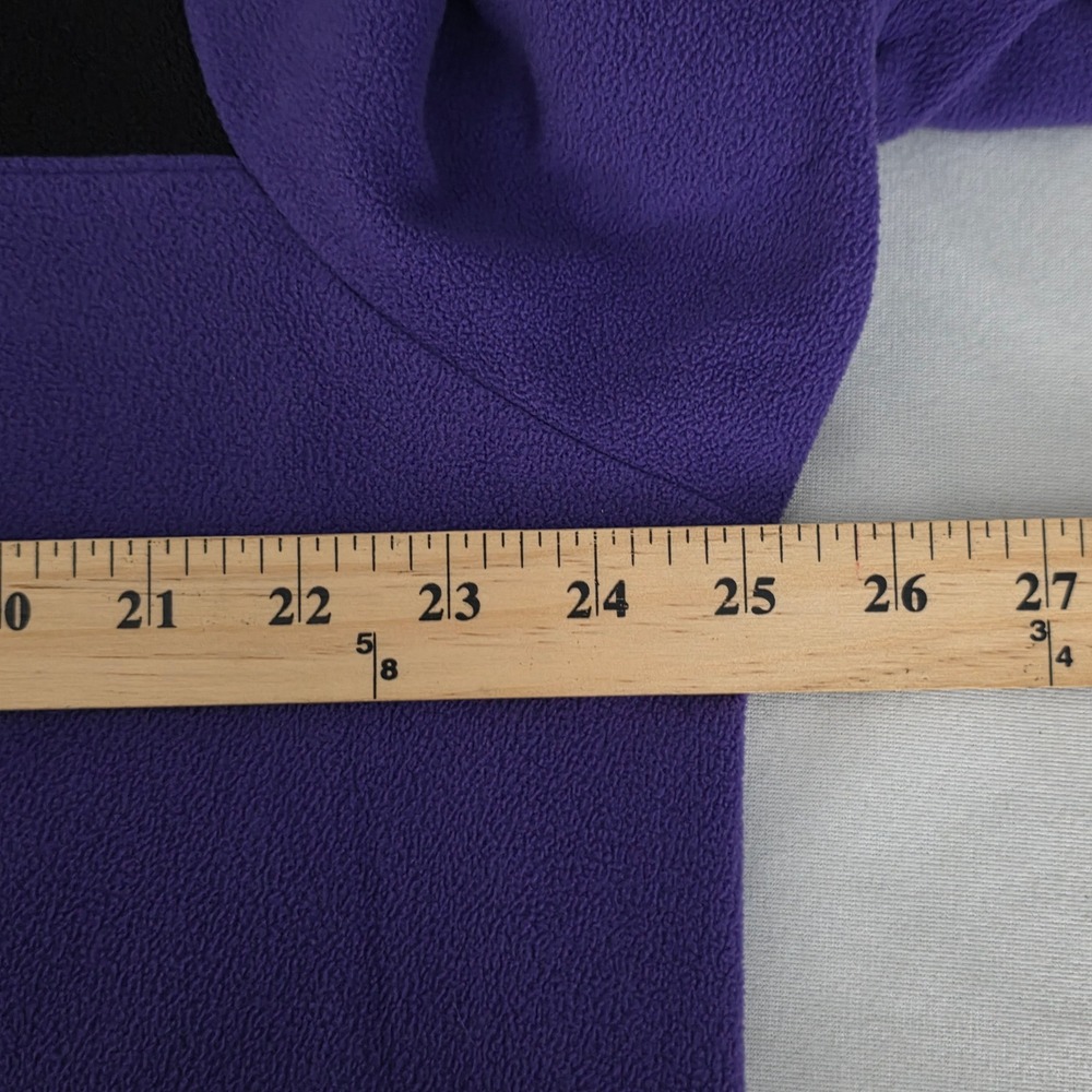 The North Face Women TKA Glacier Snap Fleece Pullover Purple Black Size 2XL XXL - Picture 5 of 7